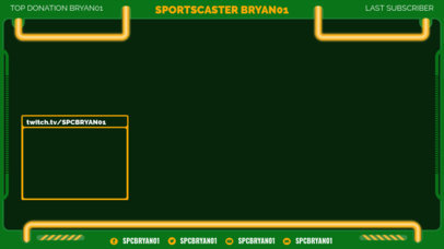 Simple Twitch Overlay Maker for a Sports-Focused Streamer 3663a