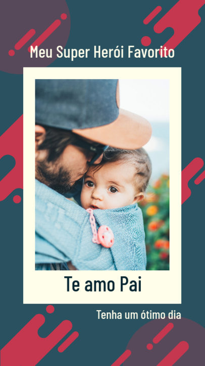 Instagram Story Maker to Celebrate Father's Day Featuring an Abstract Background 