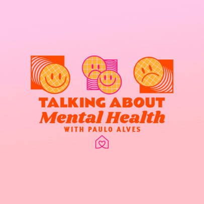 Podcast Cover Generator for a Conversation About Mental Health