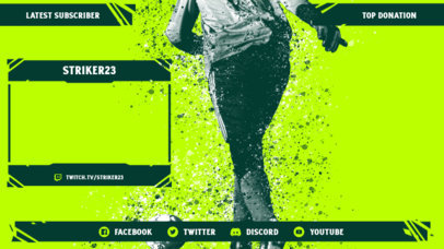 Twitch Overlay Design Creator for Soccer Streamers