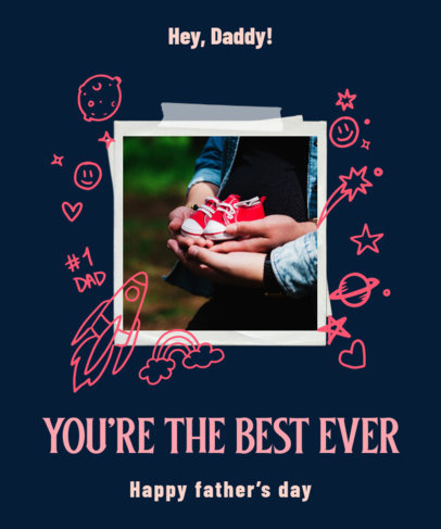 T-Shirt Design Maker to Celebrate Father's Day Featuring Space Doodles 