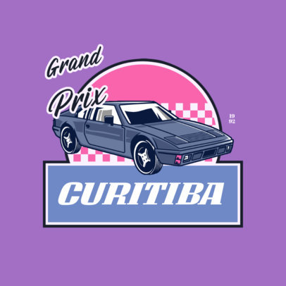 Retro-Inspired Logo Maker Featuring a Tuned Classic Car