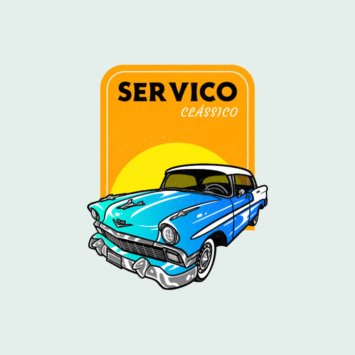 Automobile Repair Shop Logo Maker Featuring an Illustrated Muscle Car