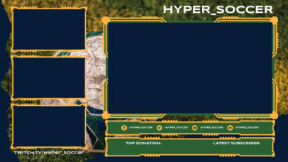 OBS Stream Overlay Generator for Soccer Streamers Featuring Colored Frames 3665a