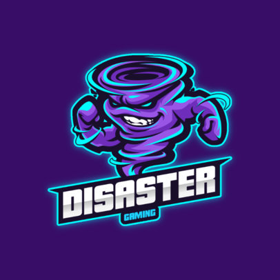 Gaming Logo Maker Featuring Tornado Character Graphics