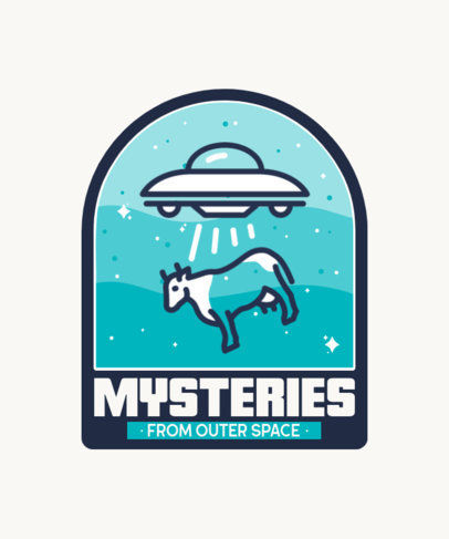 Alien-Themed T-Shirt Design Template for UFO Day