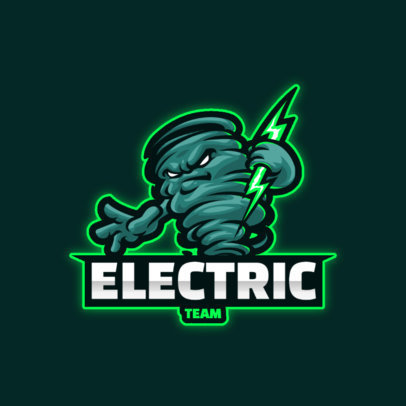 Gaming Logo Creator with an Aggressive Tornado Character