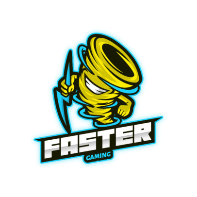 Logo Generator with a Tornado Character for an eSports Team 