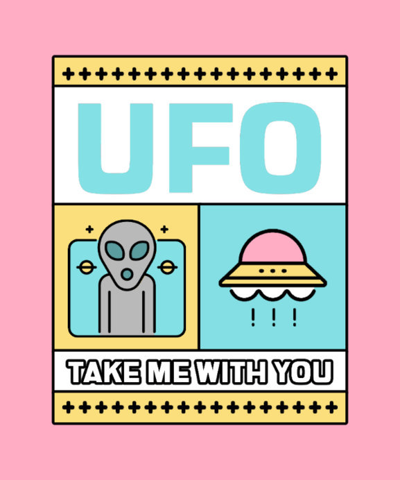 T-Shirt Design Maker With a UFO Day Theme and an Alien Spaceship Clipart
