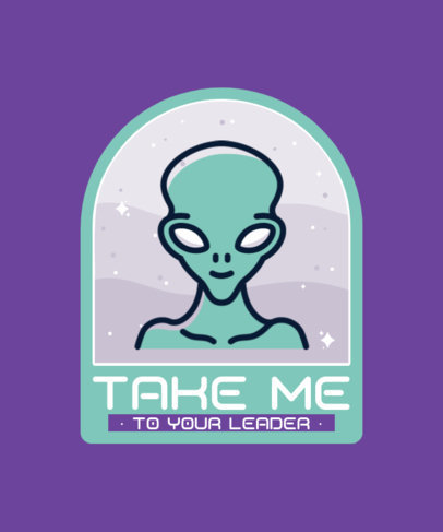 Alien-Themed T-Shirt Design Maker for UFO Day