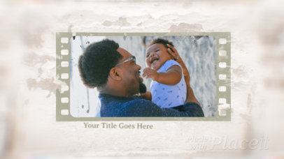 Photo Slideshow Video Generator With a Father's Day Theme 