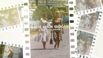 Slideshow Video Maker Featuring Vintage Film Transitions