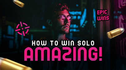 Gaming-Themed YouTube Thumbnail Design Creator for Streamers