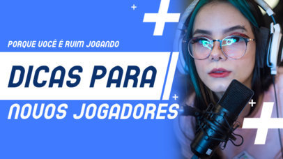 Gaming-Themed YouTube Thumbnail Creator with a Portuguese Text 3949b-el1