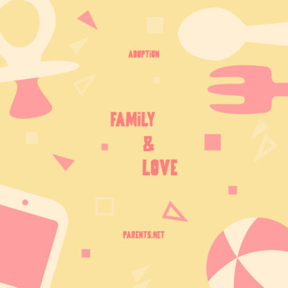 Podcast Cover Design Template for a Show About Parenthood and Family 