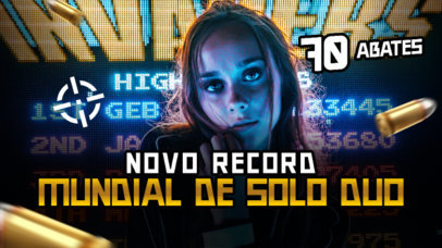 YouTube Thumbnail Design Maker for a Gamer's Epic Record Episode 3955d-el1