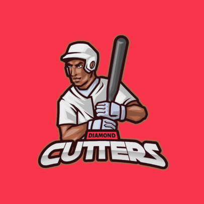Sports Logo Maker Featuring a Baseball Player Graphic 