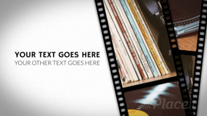 Slideshow Video Maker Featuring Vintage Film Graphics