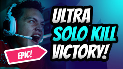 YouTube Thumbnail Maker for Gamers Featuring Bold Fonts 3953-el1