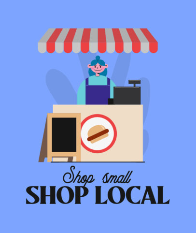 Tote Bag Design Creator for a Local Business Support Campaign 3693f