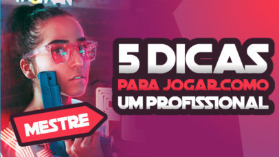 YouTube Thumbnail Template With a Gaming Theme 