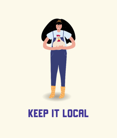Illustrated Tote Bag Design Generator for a Local Business Support Initiative 3692b