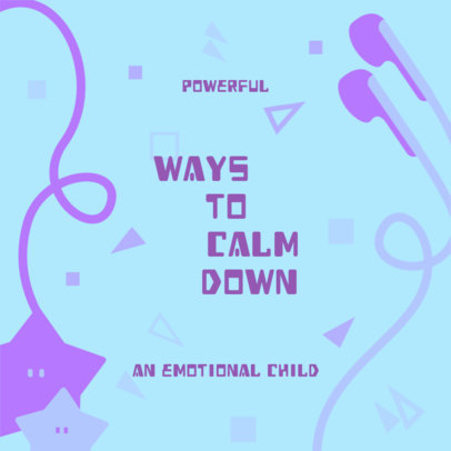 Child Psychology Podcast Cover Design Generator 4363k