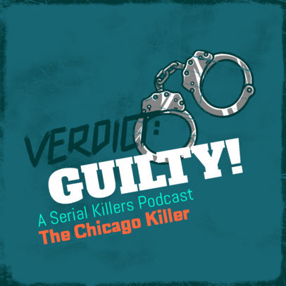 True Crime Podcast Cover Design Generator Featuring a Handcuffs Clipart 4357l