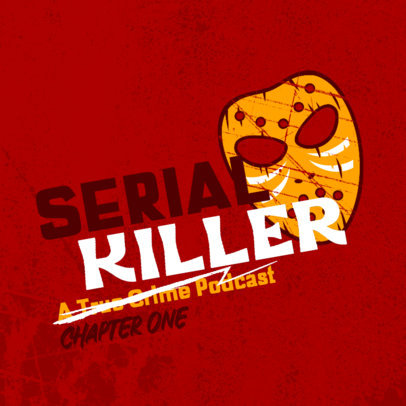 Podcast Cover Design Generator for a Criminal Stories Show 4357r
