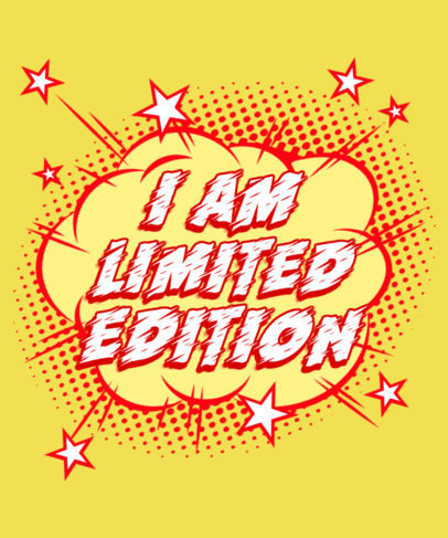 Sassy T-Shirt Design Creator with an Explosive Comic Book-Inspired Graphic 3461c