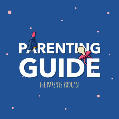 Podcast Logo Maker with a Parenting Theme and Colorful Graphics