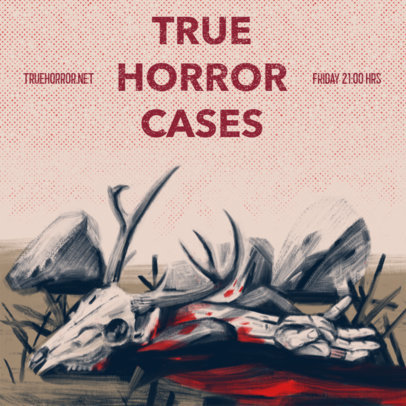 Podcast Cover Design Generator for Horror Crime Stories 4359b