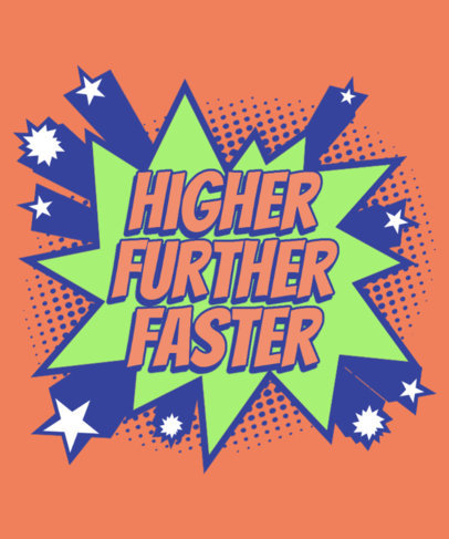 Quote T-Shirt Design Creator with Superhero Comic Book-Inspired Graphics