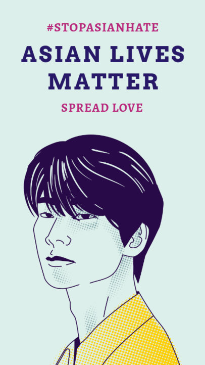 Instagram Story Maker for an Asian Lives Matter Movement