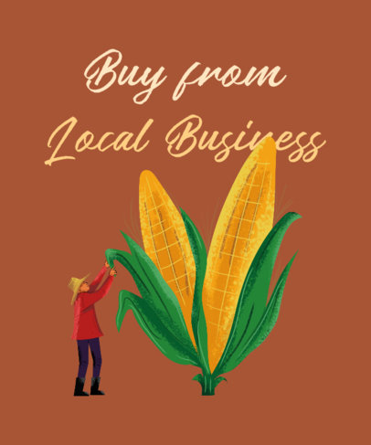 T-Shirt Design Generator to Support Local Business 3694c