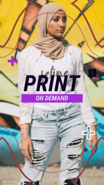 Instagram Story Video Creator for a POD Store with a Modern Style