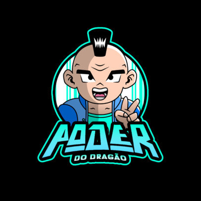Gaming Logo Maker with Graphics Inspired by Dragon Ball Characters