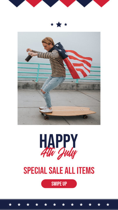 Instagram Story Maker With a 4th of July Theme 