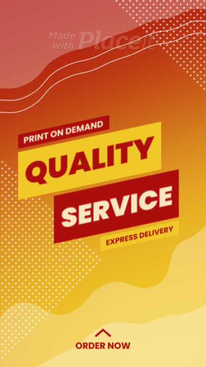 Simple Instagram Story Video Generator for a POD Business