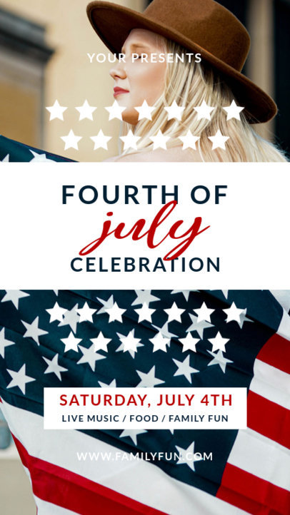 Instagram Story Design Template to Commemorate the 4th of July 3994-el1