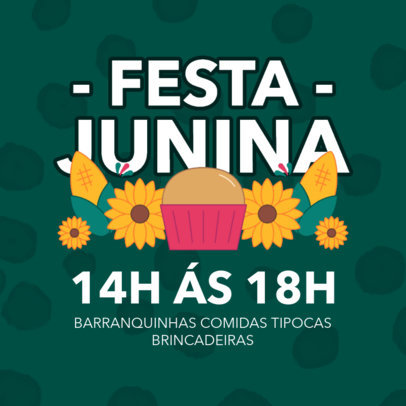 Instagram Post Design Template For a Festa Junina Event 3715