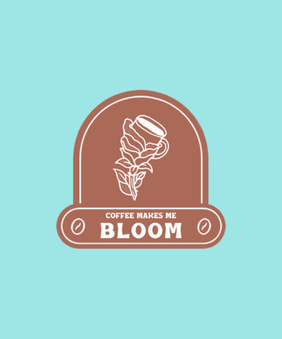 T-Shirt Design Maker with a Surreal Coffee Cup-Shaped Rose Graphic 4002d-el1