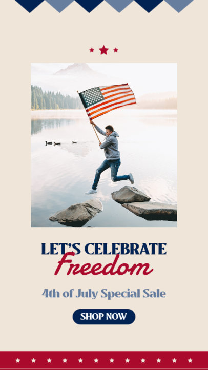 Instagram Story Maker to Announce a 4th of July Special Sale 