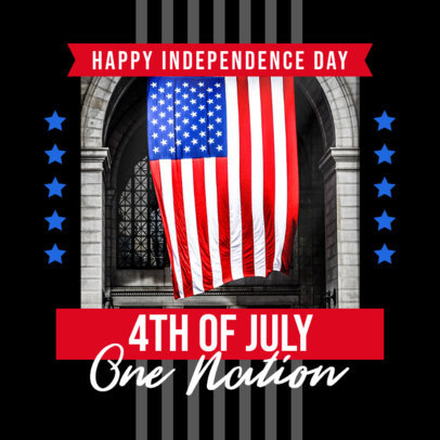 Instagram Post Creator Celebrating USA's Independence Day