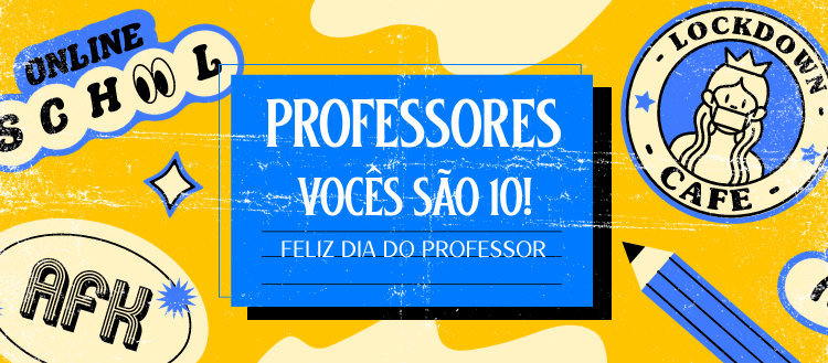 Back to School-Themed Facebook Cover Template with Portuguese Text