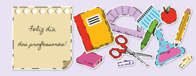 Mug Design Template for Teachers' Day Featuring Illustrated School Supplies 3726d