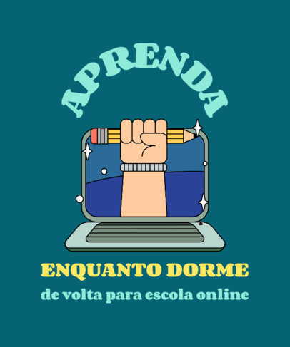 T-Shirt Design Generator for a Virtual Classes Semester