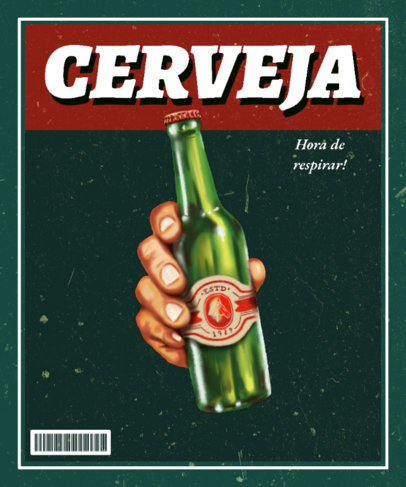 T-Shirt Design Generator Featuring a Vintage Beer Ad