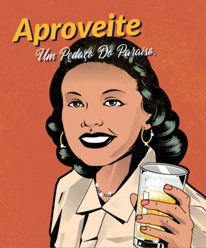 T-Shirt Design Generator Inspired by a Vintage Ad