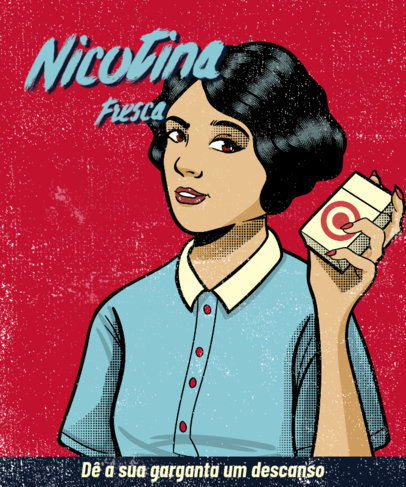 T-Shirt Design Maker with a Vintage Ad-Inspired Graphic